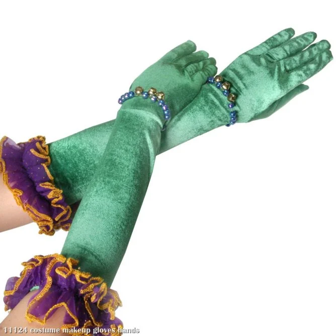 Velvet Mardi Gras Gloves 1 Velvet Mardi Gras Gloves