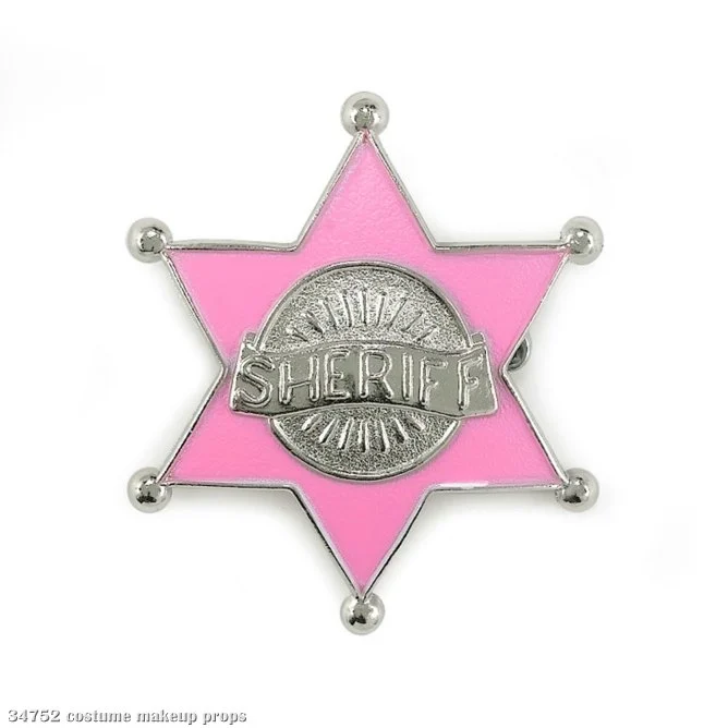 Pink Sheriff Badge 1 Pink Sheriff Badge