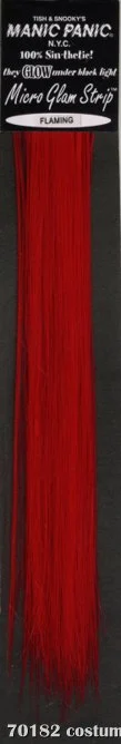 Glam Strips Hair Extension Flaming Red -Cheap Costume Props Store 70182
