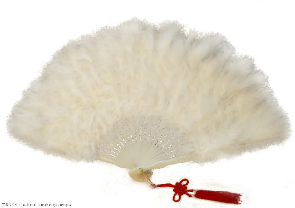 White Marabou Fan 1 White Marabou Fan