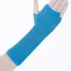 Neon Blue Fingerless Gloves Adult